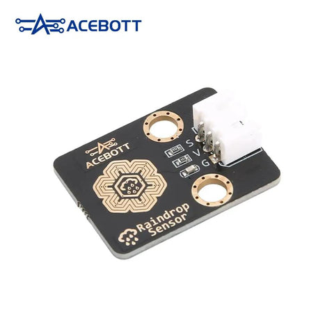 3Pcs Raindrop Sensor Module For ESP32 Arduino, Wired Rain Detector And Weather Moisture Monitor, Detects Falling Drops, 3.3V-5V Compatible, Maker Friendly Smart Rain Sensor Kit For DIY Projects, black PCB