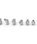 Beefy 45 Pcs Grease Nipple Fittings Set For Grease Guns Brass Metal Nipples M6 M8 M10 displayed in various angles and sizes