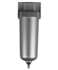Heavy Duty 1/2 Inch Compressed Air Line Moisture And Water Filter Trap With Badass 5 Micron Cartridge metal body view