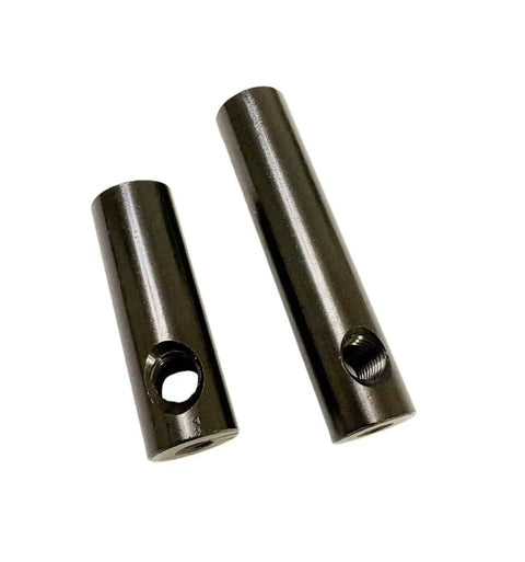 Carbon Fiber Look Steering Damper Kit For Dual Motor Electric Scooters, precision hydraulic dampers, side view of stabilizers.