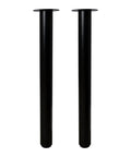 Adjustable 2 Inch Diameter Steel Desk And Table Legs Black Built To Last 27 And A Half Inch To 43 Inch With 5 Inch Plate Mount