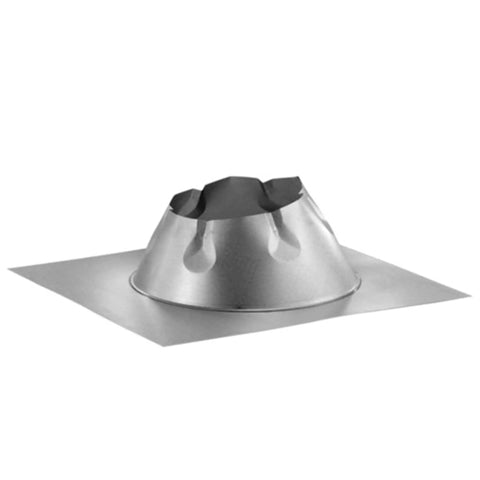 Six Inch Adjustable Roof Flashing For 0/12 To 6/12 Pitch Chimneys, Weatherproof Class A DuraPlus 2100F Roof Flashing