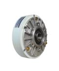 Beefy 24V Hollow Shaft Magnetic Powder Brake, 5Kg Torque, Shaft Hole 30Mm, durable alloy body, side angle view