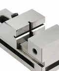 Close-up of Fast Clamp 2-Inch High-Precision Machine Vise for metalworking, precision grinding, EDM and wire cut, surface vise.