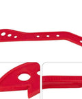 Durable Heavy Duty Table Saw Push Stick And Ergonomic Woodworking Safety Block, 16.5 inch red ABS plastic designed for safety.