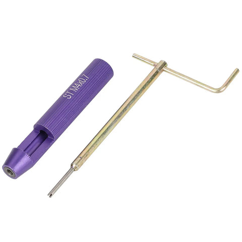 Heavy Duty Helical Wire Inserts For Aluminum Thread Repair M4 x 2D installation tool with tap drill bit and handle.