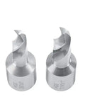 Six Piece HSS Drill Bit Set With 3/4 Inch Weldon Shank And 1 Inch Cutting Depth Fully Ground For Metal Wood And Aluminum