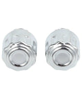Get these slick Sileduove NPT Threaded Breather Cap Reducers For Your Rig. Two shiny half inch plugs with textured sides.