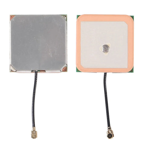 Sweet Plug And Play NEO 7M GPS Module For Flight Control With EEPROM Save APM 2.5 Compatible Large Ceramic Antenna Front and Back View