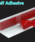 Self Adhesive PVC Wall Corner Protector L Shaped Marble Grain Edge Guard For Doors Windows And Furniture Black Durable Corner Trim Molding