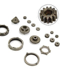 17 Piece Self Locking Reduction Gear Set For Brushless Drill Heavy Duty Metal Transmission Gears With Precise Fit Easy Install