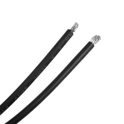 Close-up of dual wire leads for Solenoid Coil 12V DC 16W One Half Inch Hole Dual Wire Leads For Hydraulic Power Unit
