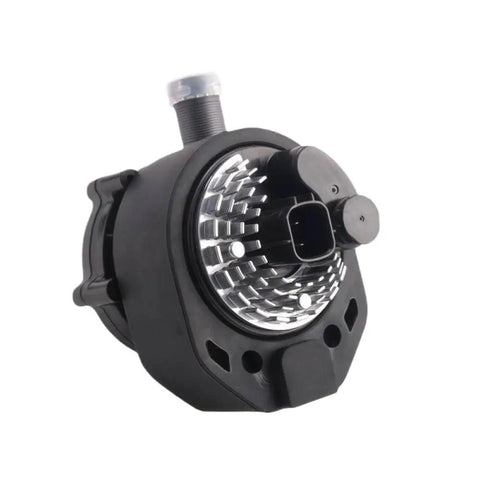 Top Shelf Electric Water Pump Replacement For Tesla Model S And Model X Auxiliary Coolant Pump 106747300H close-up view with electrical connectors.