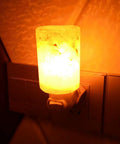 Himalayan Salt Lamp 2 Pack Plug In Night Light With 360 Degree Adjustable Wall Plug Pink Crystal Rock Salt Hand Crafted Cylinder Size