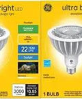 Ultra Bright LED Outdoor Flood Light Bulbs packaging, Wet Rated Daylight 5000K, Dimmable, 2 Pack, 32W Replacement For 250W Halogen
