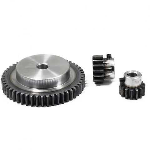 Top Shelf 25 Tooth 2 Module Spur Gear Motor Drive Part Built From Dang Solid 45 Carbon Steel For Smooth Mechanical Power Transmission Upgrades Featuring A Sturdy 15 Millimeter Keyway gear set with precise teeth and keyway.