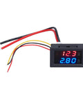 DIY Friendly Voltmeter And Ammeter Panel Meter For PCB Wiring 50A Digital Readout Shows Voltage And Current At A Glance Compact