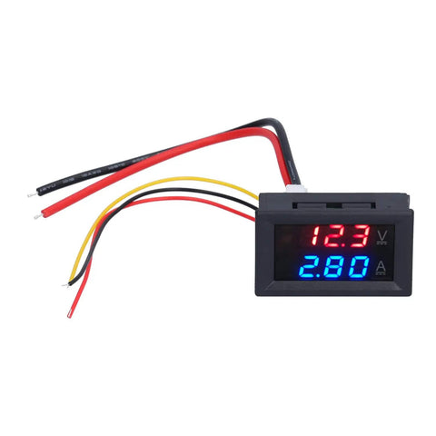 DIY Friendly Voltmeter And Ammeter Panel Meter For PCB Wiring 50A Digital Readout Shows Voltage And Current At A Glance Compact