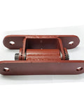 Heavy Duty Bolt On Driveway Gate Hinges Adjustable With Greasable Zerk Fittings red hinge with roller mounted for heavy loads