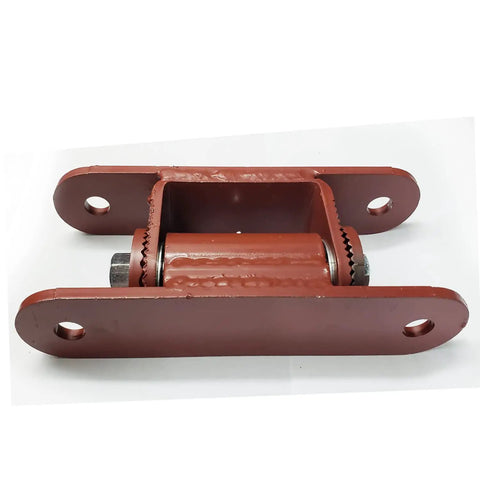 Heavy Duty Bolt On Driveway Gate Hinges Adjustable With Greasable Zerk Fittings red hinge with roller mounted for heavy loads