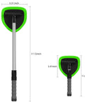 Extendable Car Window Cleaner With Four Reusable Microfiber Pads Aluminum Pole And 50ml Spray Bottle Inside Glass Wiper Kit sizes