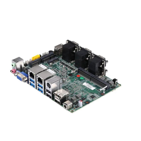 Bulletproof Fanless Mini PC With Slick Design And Badass Intel Core I7 10510U Processing Power Featuring Six RS232 And RS485 Serial Ports Triple video output motherboard with multiple ports.