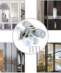 Hidden 1-3/4 Inch Stainless Steel Door Hinges Set Of 4 Concealed Barrel Invisible Hinges with screws, silver finish