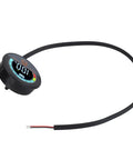 Real Time Battery Capacity And Voltage Meter with LCD color display and wiring for motorcycles electric bikes scooters