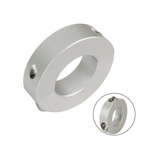 Solid Aluminum Alloy Fixed Shaft Collar Single Split Clamp For 13mm Shafts With Anodized Coating Secures Looser Fits Well On Soft Rods Best Bet For Low Axial Load In Workshops Get The Job Done, side view