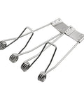 12 Pack Stainless Steel Recessed Lighting Spring Clips 60x22mm For Securing Downlights And Spotlights, front view
