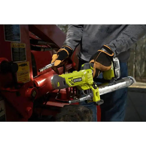 Cordless Grease Gun Kit With 2.0Ah Battery And Charger, 10000 PSI High Pressure, used for lubrication on machinery