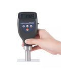 Handheld Go-To Digital Surface Profile And Roughness Gauge For Blast Cleaned Surfaces With Integral Probe, 0 To 800 Micrometers Range in use.