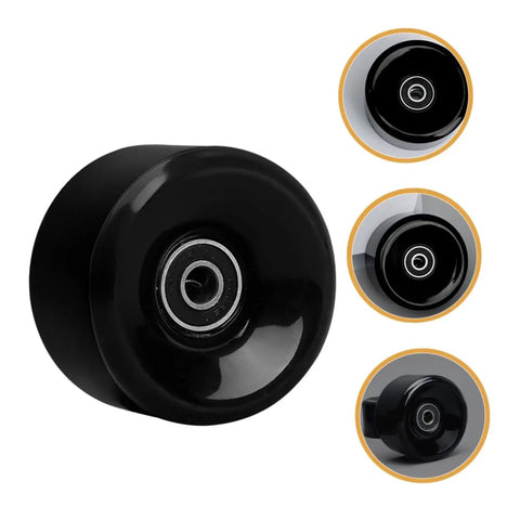 Quad Skate Wheels Replacement Double Row PU High Bounce Outdoor And Indoor Roller Skate Wheels With Bearings For Durable Smooth Rides