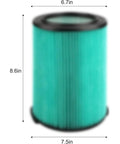 5 Layer HEPA Vacuum Filter For 5 To 20 Gallon Wet Dry Vacuums Fits WD5500 WD0671 WD6425 WD7000 And More, dimensions labelled