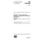 Cover of Industrial Automation Integration Specs Standard Part 203, detailing product data representation protocols.