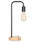 Industrial Desk Lamp With Vintage Edison Style Dope Look For Dorm, Office, Bedroom Or Living Room Space Saving Black Table Light