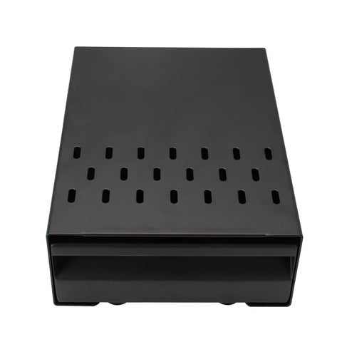 Espresso Knock Box Drawer For Coffee Grounds Pro Grade Stainless Steel Container With Removable Rubber Knock Bar Heavy Duty Build