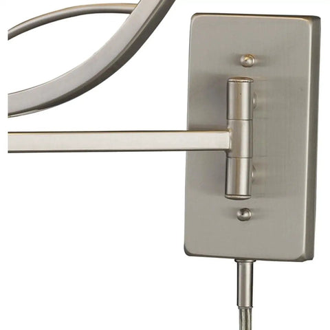 Elysburg Dope 17 Inch High One Light Satin Nickel Wall Sconce adjustable swing arm detail