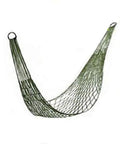 Ultra Lightweight Travel Hammock For Camping And Hiking Nylon Mesh Net Sleeping Bed With Easy Hooks Army Green