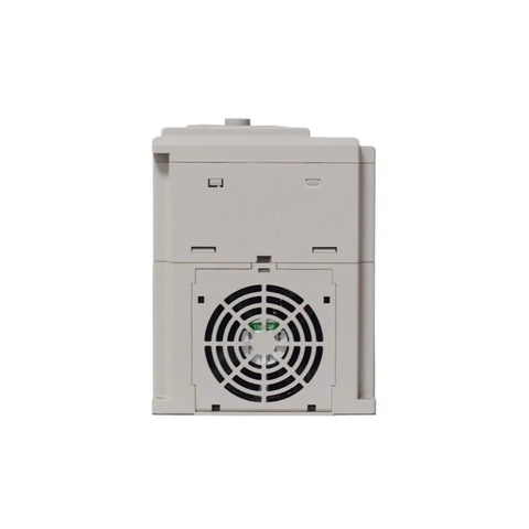 VFD Inverter For Motor Speed Control From DC 200 400V To 3 Phase 220V 0.4 0.75 1.5 2.2KW Variable Frequency Drive For Industrial Motors And Heavy Duty Speed Regulation rear view with cooling fan