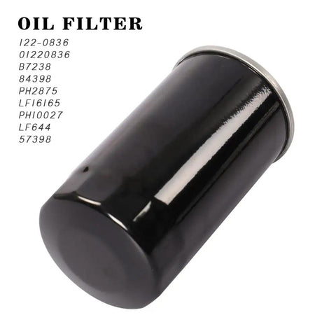 Spin-On Oil Filter 122-0836 For RV QG 5500 7000 Series Generators Fits HGJAA HGJAB HGJAC Replaces OEM 01220836