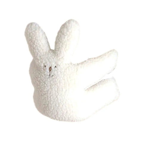 Cute Door Pinch Guard For Kids Soft PP Cotton Door Stopper in bunny shape, plush texture, and anti-pinch safety design.