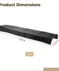 Gig-Ready Universal 88-Key Keyboard Dust Cover With Waterproof Leatherette Shell Soft Felt Lining, dimensions 52.8x22.4 inches