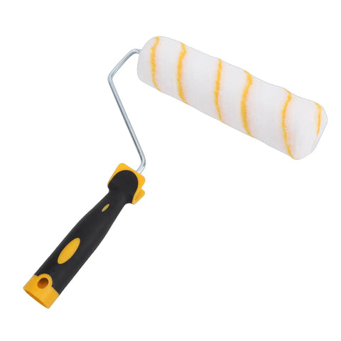 Pro Grade Paint Roller Kit For Weekend Warriors Slaps Down Walls Ceilings And Trim Fast Includes Nine Inch Roller with handle.