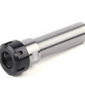 Heavy Duty 100mm Straight Shank Extended Collet Chuck Holder Made From Premium Chrome Molybdenum Alloy Steel For CNC Milling close-up view.
