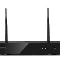 All In One 4K Wireless NVR DVR System For 10 Channel Surveillance with Dual WiFi Routers, front view with antennas visible