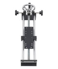 Black Force Gauge Stand 1000N 100kg Horizontal Spiral Manual Test Stand With Adjustable Clamp For Tension And Push Pull Testing, steel frame