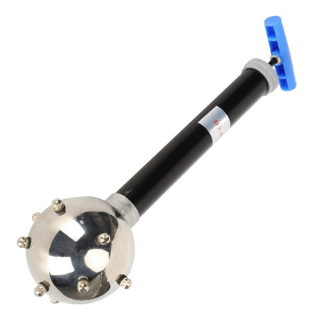 Top Grade Physics Lab Gear For Knockout Science Demonstrations Featuring Liquid Pressure Ball Rig Steel Nozzles And Bulletproof Aluminum Housing For Must Have Classroom STEM Teaching Tools, featuring a glossy aluminum pressure ball with steel outlets.