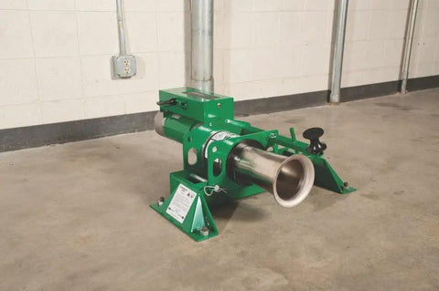 Heavy-Duty UT10-22 Puller for Cable and Wire Pulling in green metal, pro-grade tool for conduit and electrical tasks.