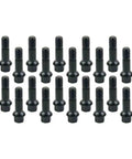 Heavy Duty 20 Piece Lug Bolt And Nut Kit Fits Mercedes GLE320 S320L For Years 2005 Through 2023 Replaces Part Number 0009907607 black 12x1.5 bolts